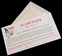 Flash Paper Sheets (four 8x9 sheets)
